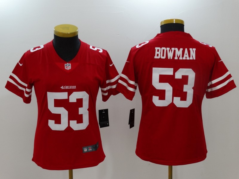 Nike 49ers NaVorro Bowman Red Women Vapor Untouchable Player Limited Jersey