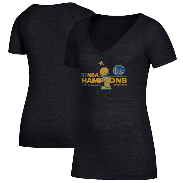 Golden State Warriors 2017 NBA Champions Women's T-Shirt Black