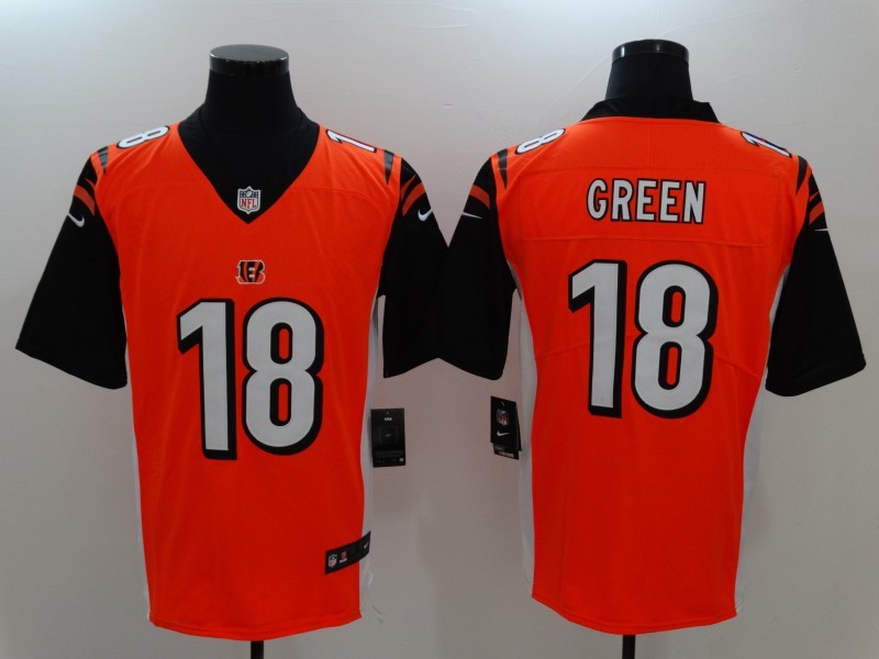 Nike Bengals 18 A.J. Green Orange Youth Vapor Untouchable Player Limited Jersey