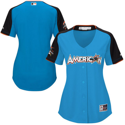 Women's American League Majestic Blue 2017 MLB All-Star Game Home Run Derby Team Jersey