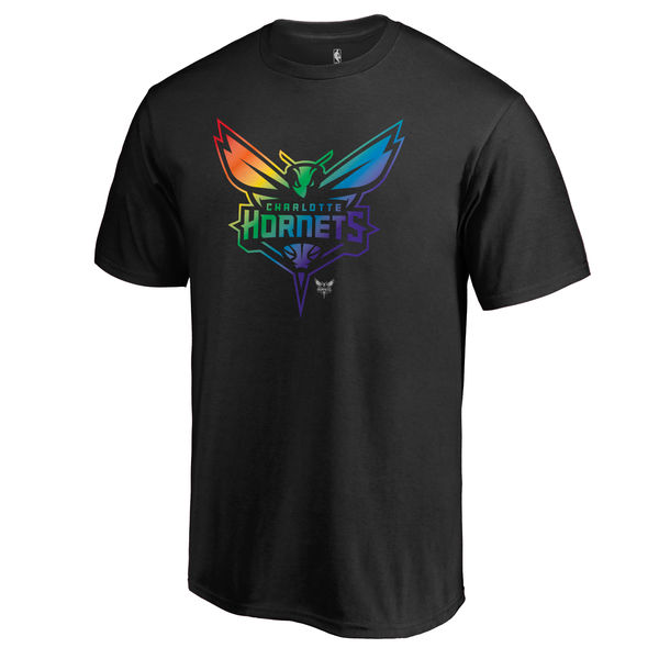 Men's Charlotte Hornets Fanatics Branded Black Team Pride T-Shirt