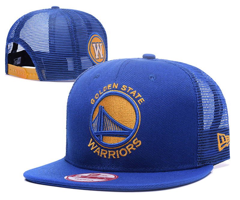 Warriors Team Logo Blue Adjustable Hat GS