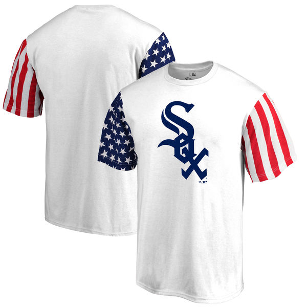 Chicago White Sox Fanatics Branded Stars & Stripes T-Shirt White