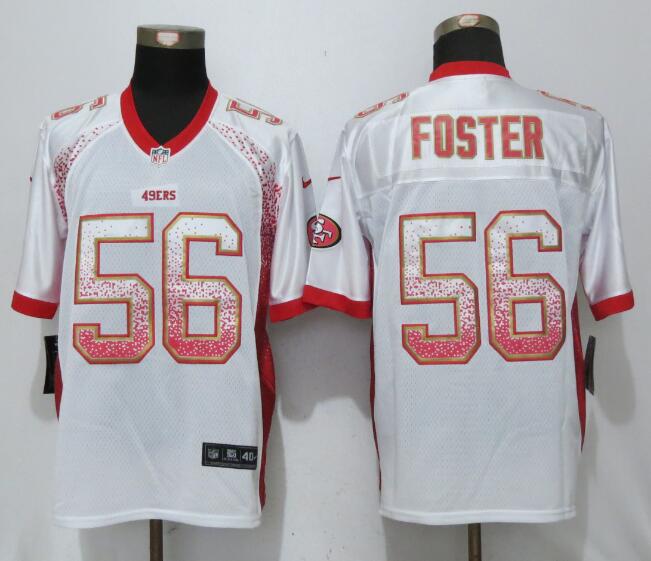 Nike 49ers 56 Reuben Foster White Drift Fashion Elite Jersey