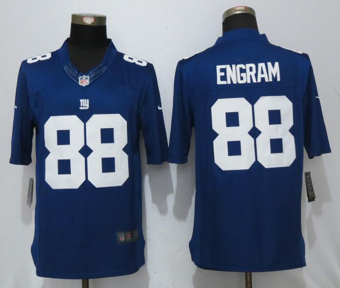 Nike Giants 88 Evan Engram Blue Limited Jersey