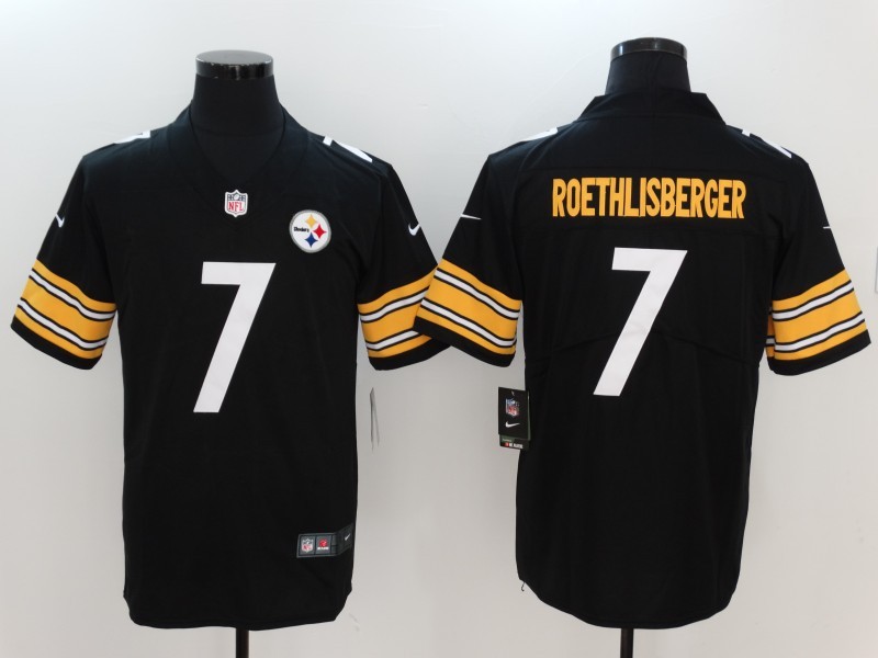 Nike Steelers 7 Ben Roethlisberger Black Youth Vapor Untouchable Player Limited Jersey