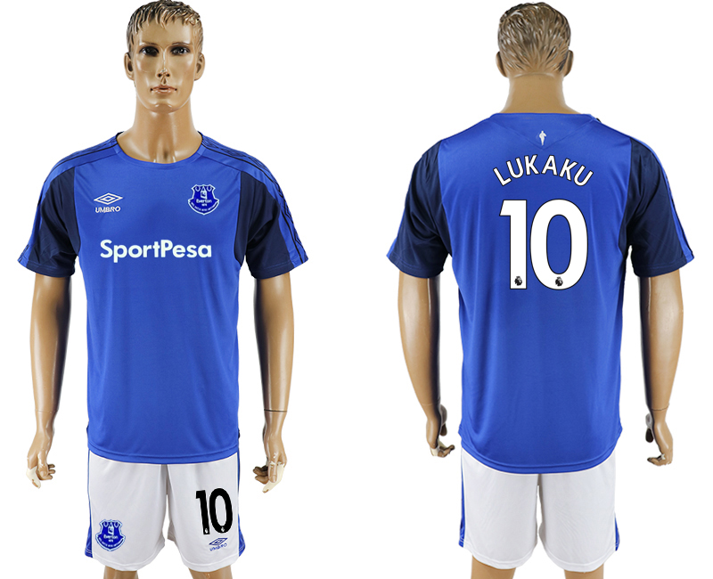 2017-18 Everton FC 10 LUKAKU Home Soccer Jersey