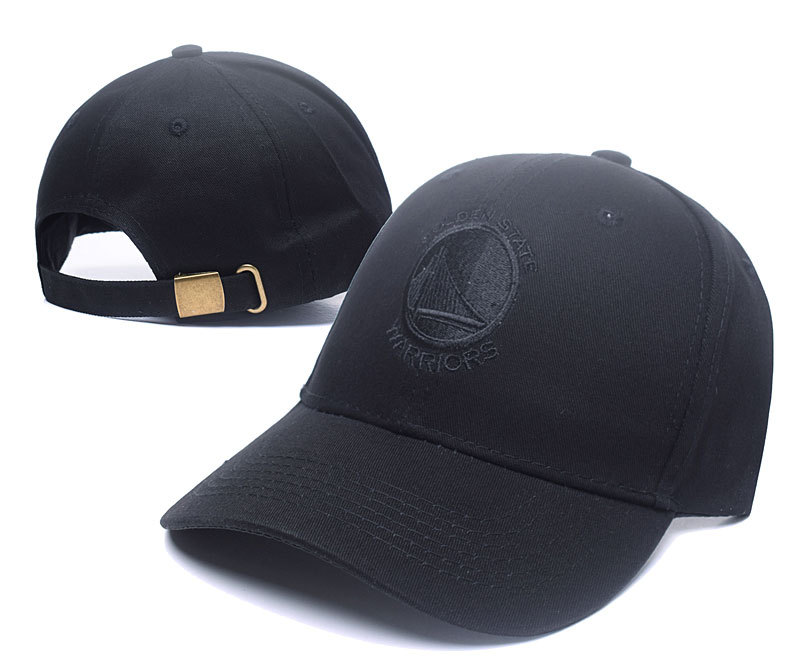 Warriors Team Logo Black Adjustable Hat SG
