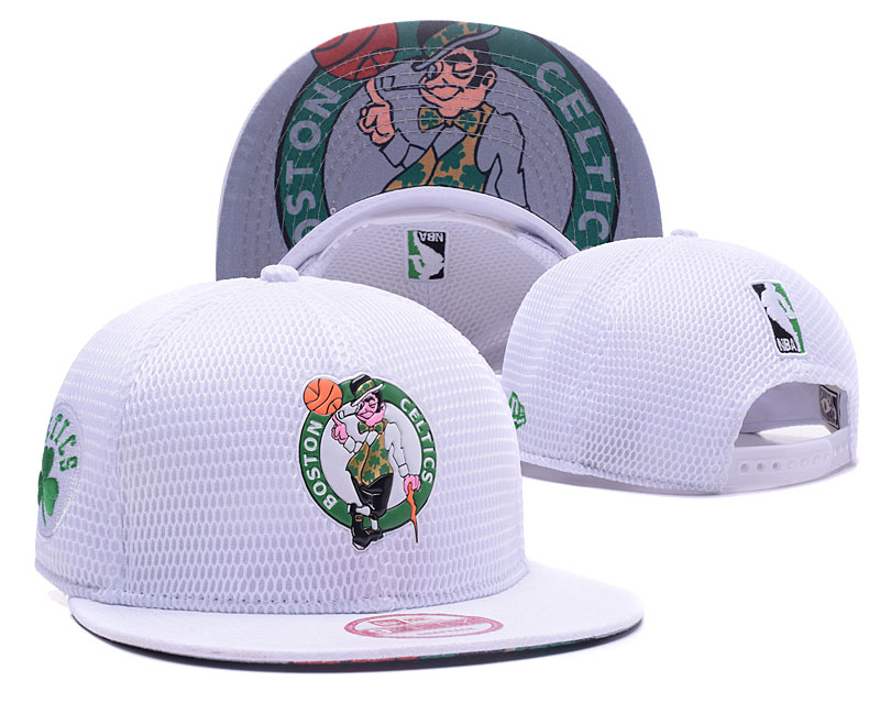 Celtics Team Logo White Adjustable Hat GS