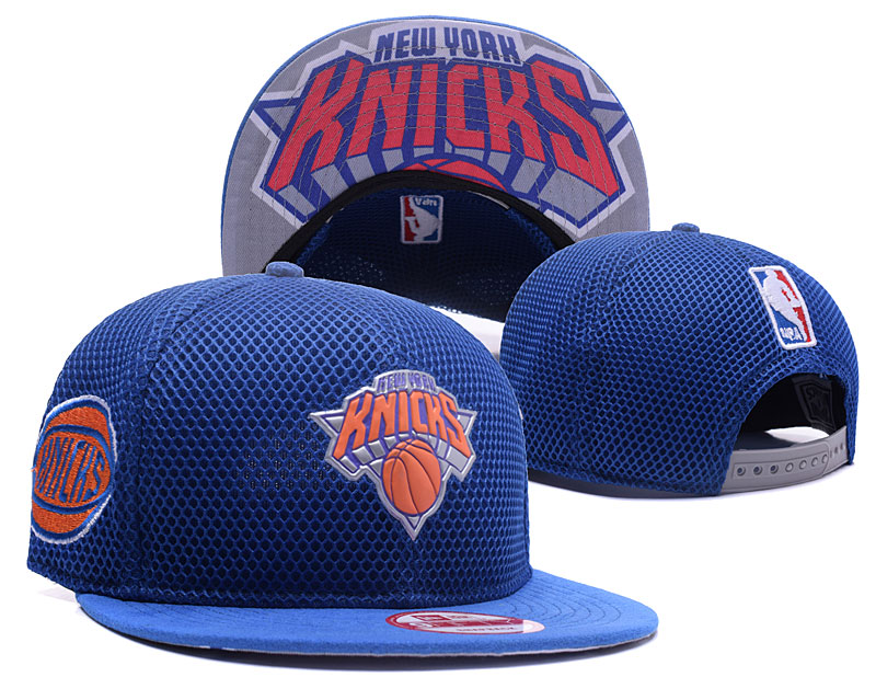 Knicks Team Logo Blue Adjustable Hat GS