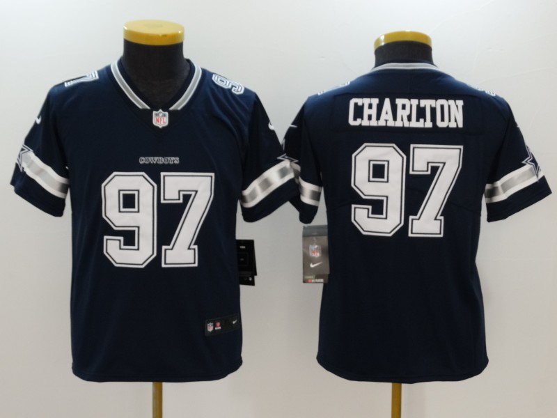 Nike Cowboys 97 Taco Charlton Navy Youth Vapor Untouchable Player Limited Jersey