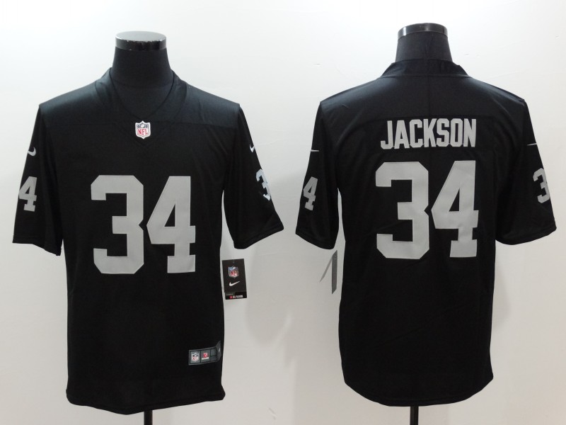 Nike Raiders 34 Bo Jackson Black Vapor Untouchable Player Limited Jersey