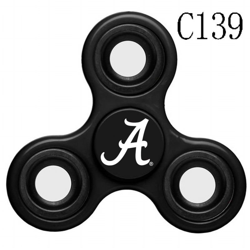Alabama Crimson Tide Team Logo Black 3 Way Fidget Spinner