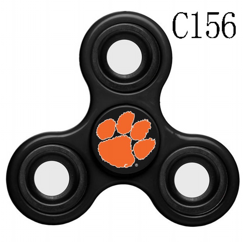 Clemson Tigers Team Logo Black 3 Way Fidget Spinner