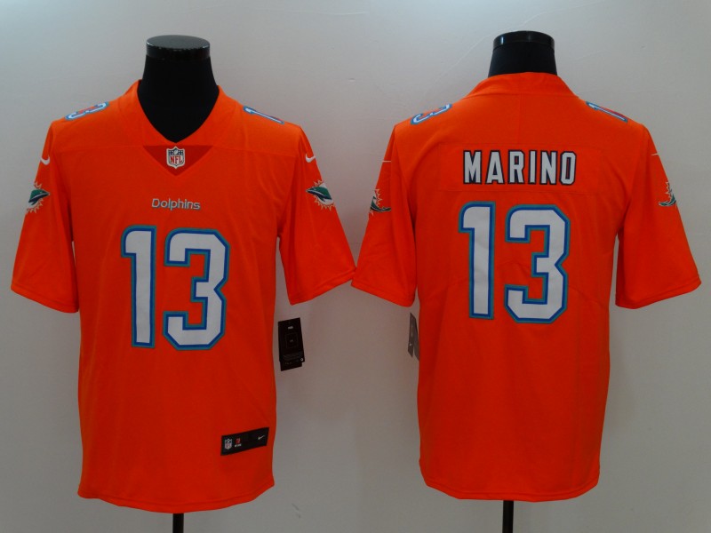 Nike Dolphins 13 Dan Marino Orange Vapor Untouchable Player Limited Jersey
