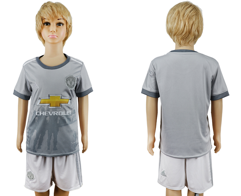 2017-18 Manchester United Third Away Youth Soccer Jersey