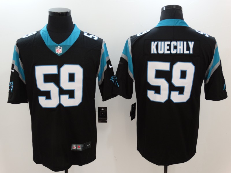 Nike Panthers 59 Luke Kuechly Black Vapor Untouchable Player Limited Jersey