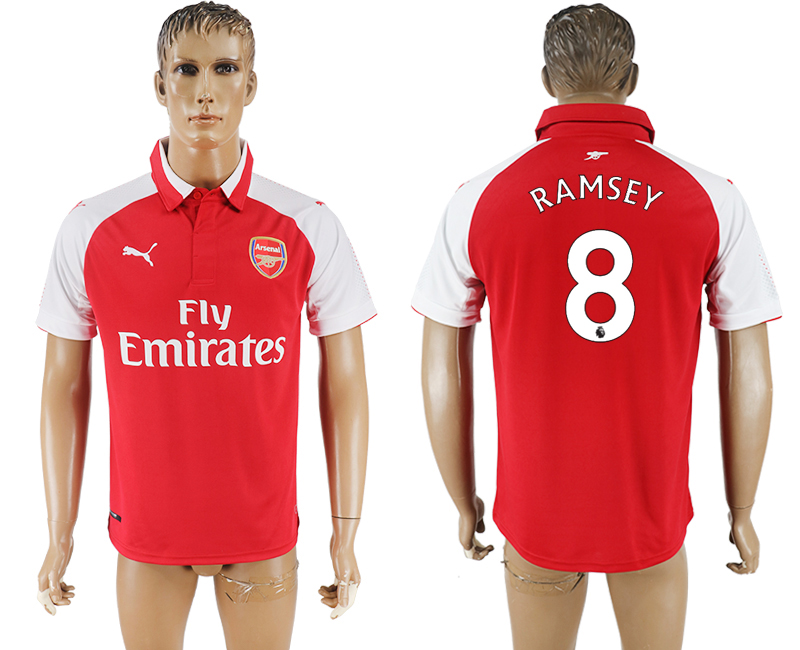 2017-18 Arsenal 8 RAMSEY Home Thailand Soccer Jersey