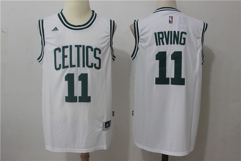 Celtics 11 Kyrie Irving White Swingman Jersey