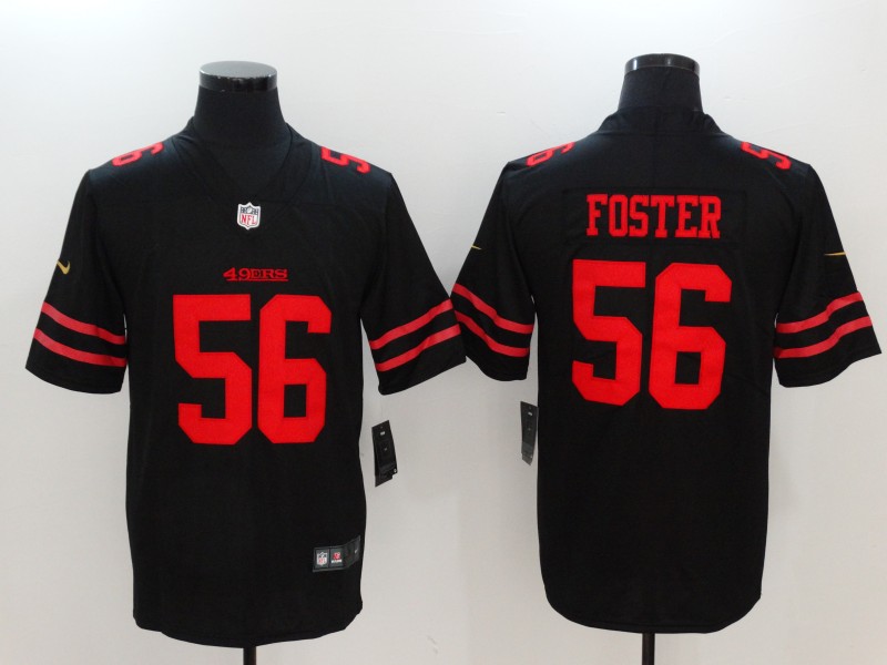 Nike 49ers 56 Reuben Foster Black Vapor Untouchable Player Limited Jersey