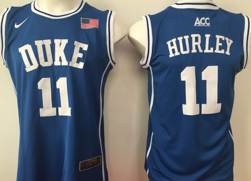 Duke Blue Devils 11 Bobby Hurley Blue College Basketball Jersey
