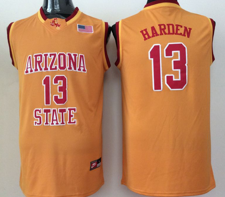 Arizona State Sun Devils 13 James Harden Orange College Basketball Jersey