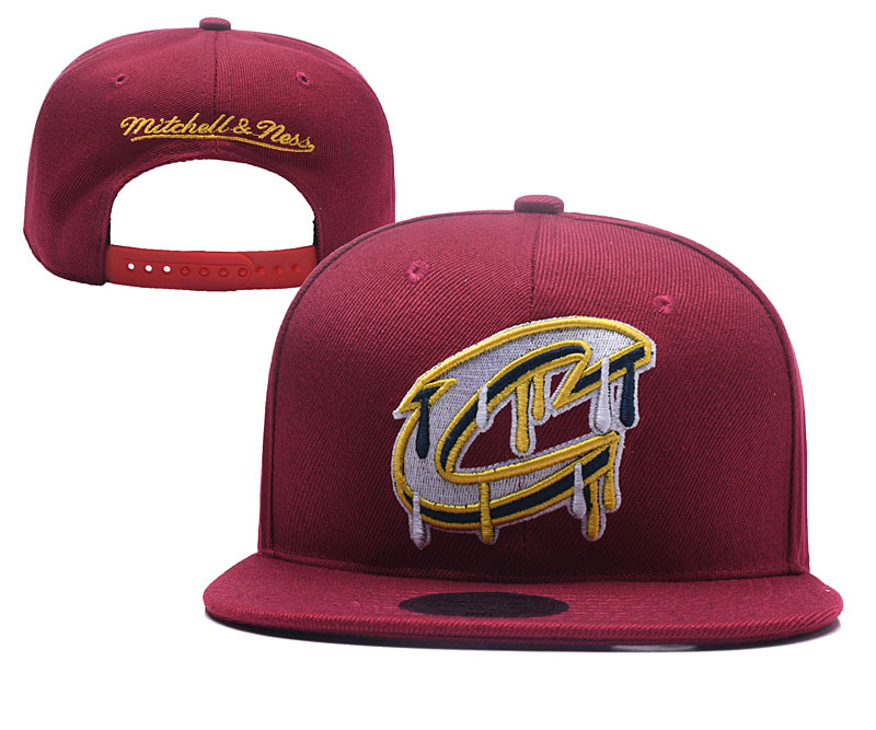 Cavaliers Team Logo Red Mitchell & Ness Adjustable Hat YD
