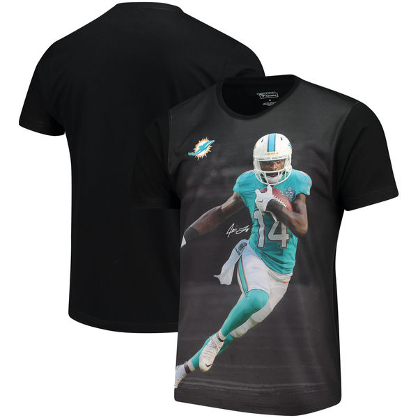Miami Dolphins Jarvis Landry Winston NFL Pro Line by Fanatics Branded NFL Player Sublimated Graphic T Shirt Black