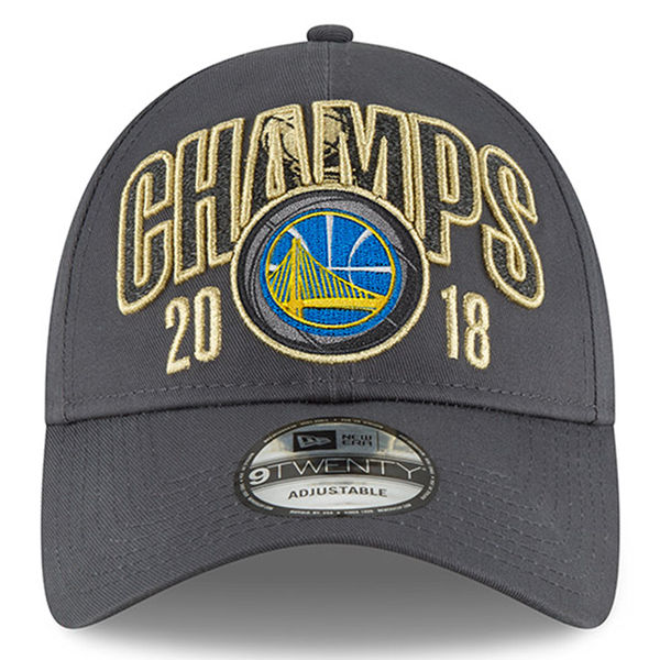 Golden State Warriors 2018 NBA Finals Champions Gray Ajustable Hat SG