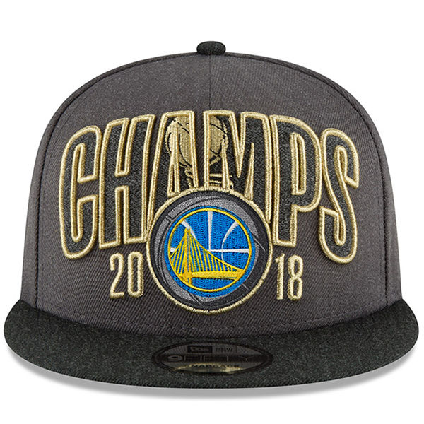 Golden State Warriors 2018 NBA Finals Champions Gray Snapback Ajustable Hat SG