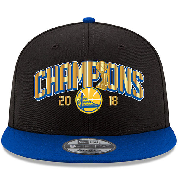 Golden State Warriors 2018 NBA Finals Champions Black Ajustable Hat SG