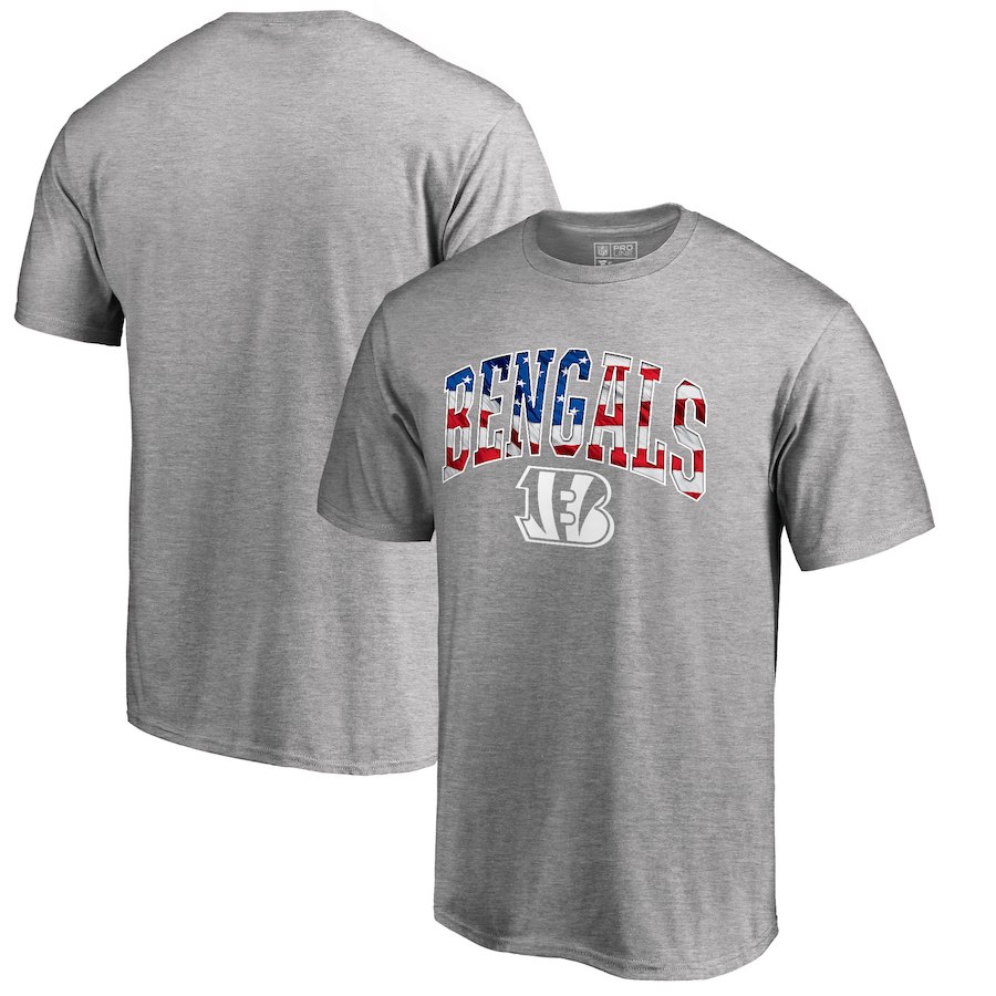 Cincinnati Bengals Pro Line by Fanatics Branded Banner Wave T-Shirt Heathered Gray