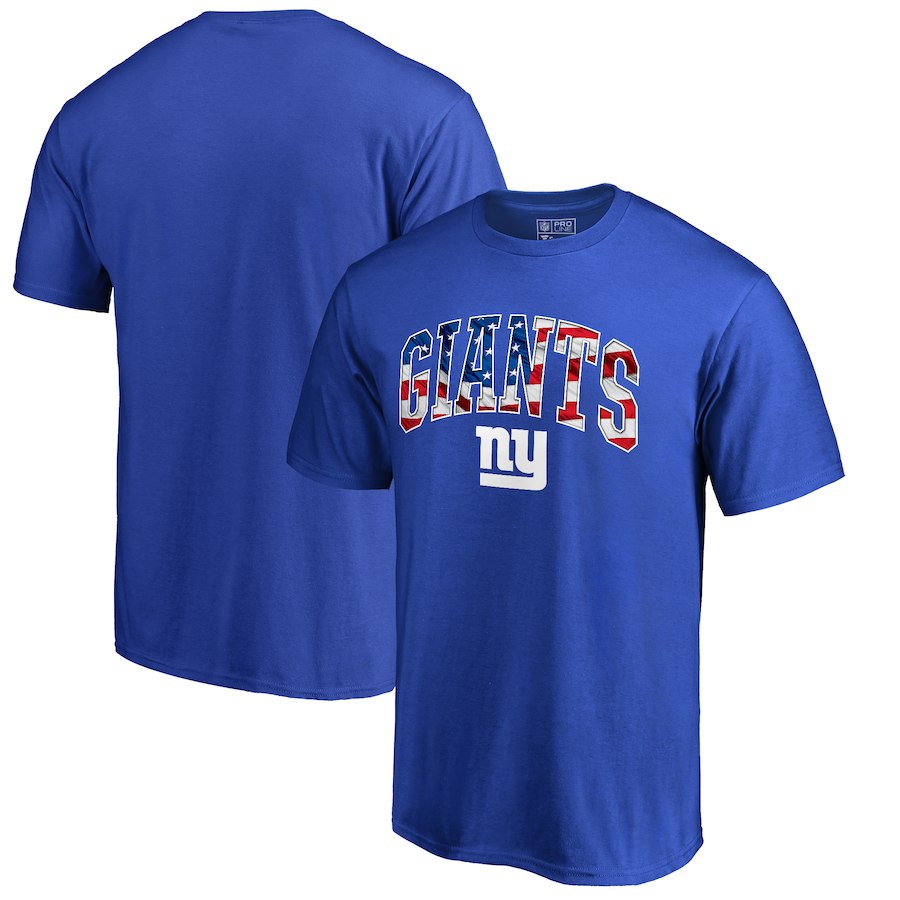 New York Giants NFL Pro Line by Fanatics Branded Banner Wave T-Shirt Royal
