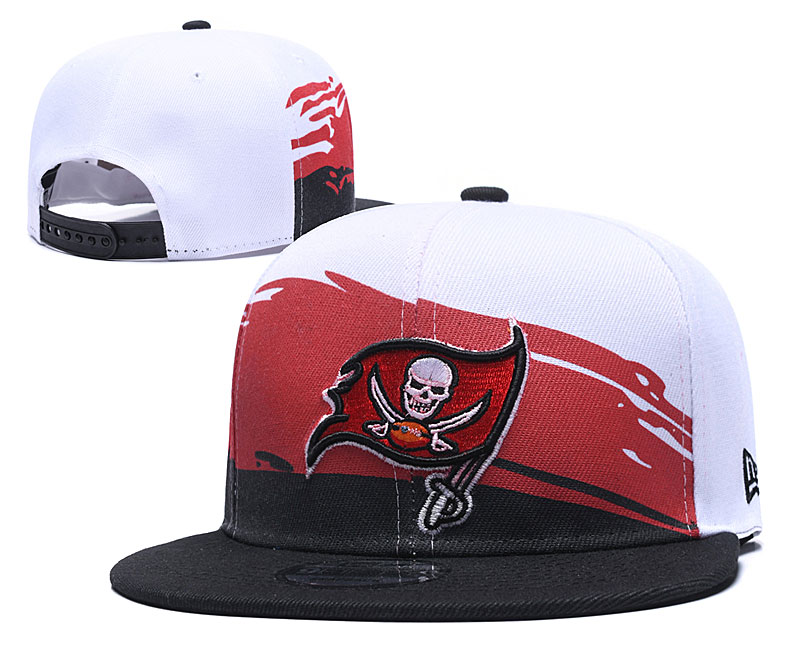 Buccaneers Team Logo White Red Black Adjustable Hat GS