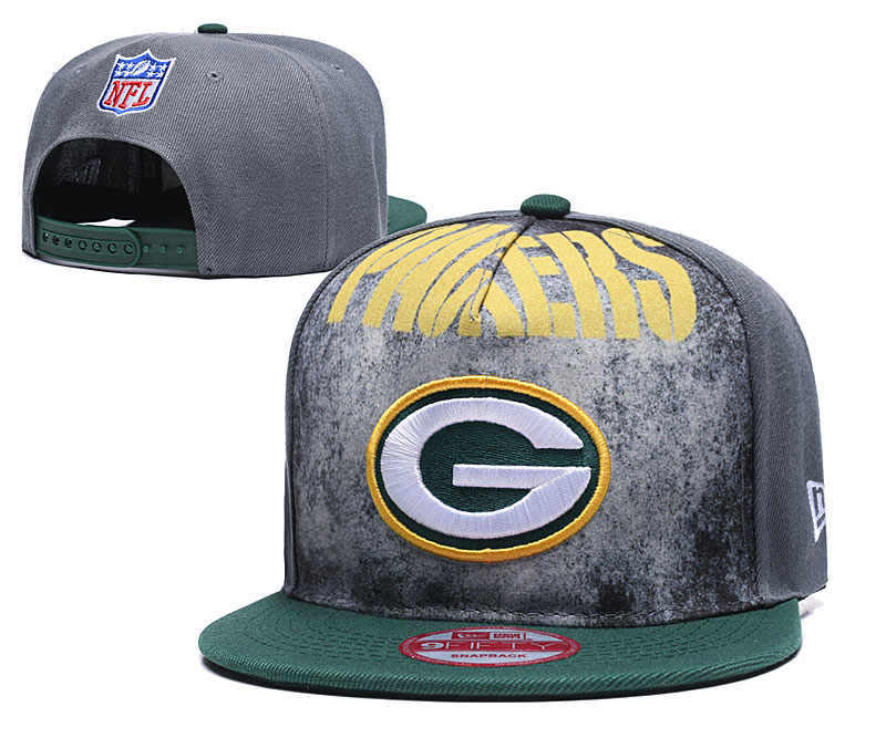 Packers Team Logo Gray Green Adjustable Hat TX