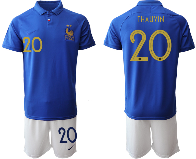 2019-20 France 20 THAUVIN 100th Commemorative Edition Soccer Jersey
