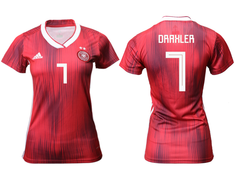 2019-20 Germany 7 DRAKLER Away Women Soccer Jersey
