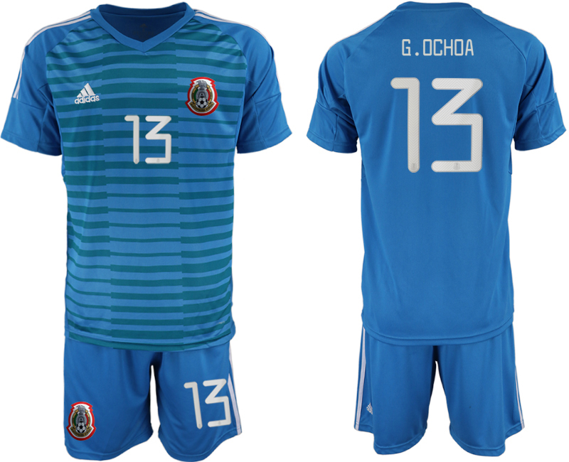 2019-20 Mexico 13 G.OCHOA Blue Goalkeeper Soccer Jersey