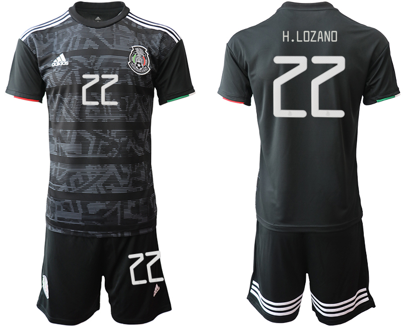 2019-20 Mexico 22 H.LOZANO Home Soccer Jersey