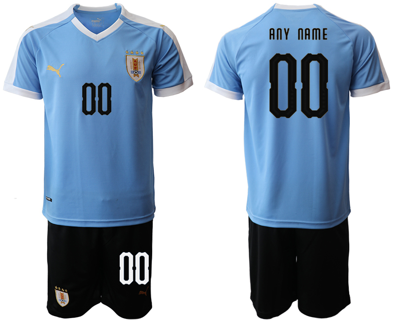 2019-20 Uruguay Customized Home Soccer Jersey