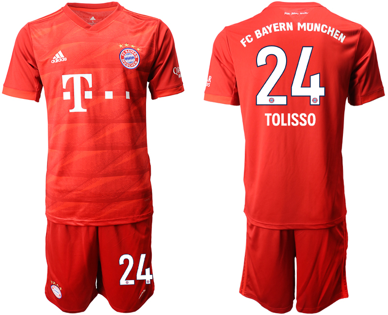 2019-20 Bayern Munich 24 TOLISSO Home Soccer Jersey