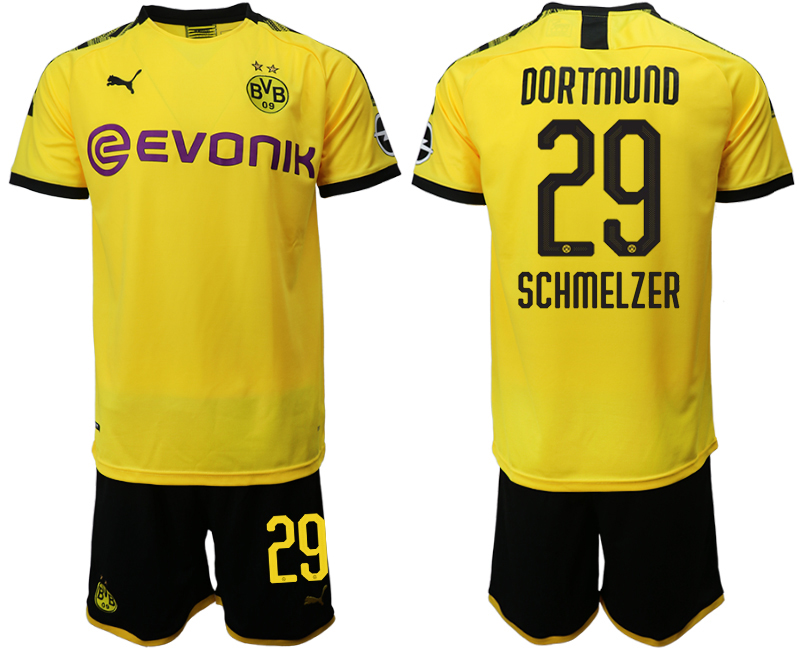 2019-20 Dortmund 29 SCHMELZER Home Soccer Jersey