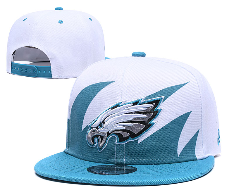 Eagles Team Logo White Blue Adjustable Hat GS
