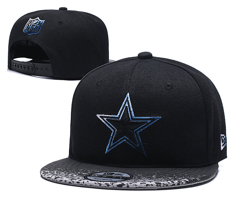 Cowboys Team Logo Black Adjustable Hat YD