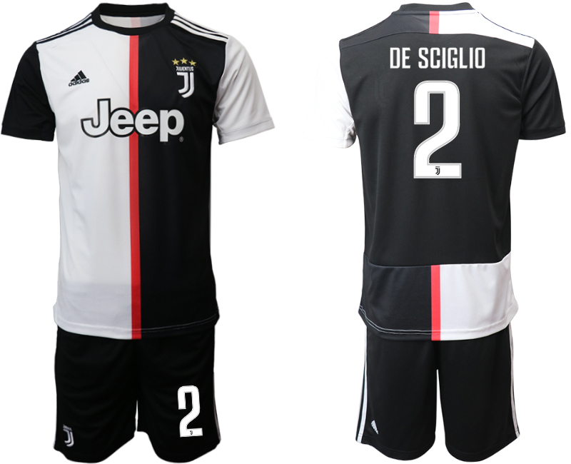 2019-20 Juventus FC 2 DE SCIGLIO Home Soccer Jersey