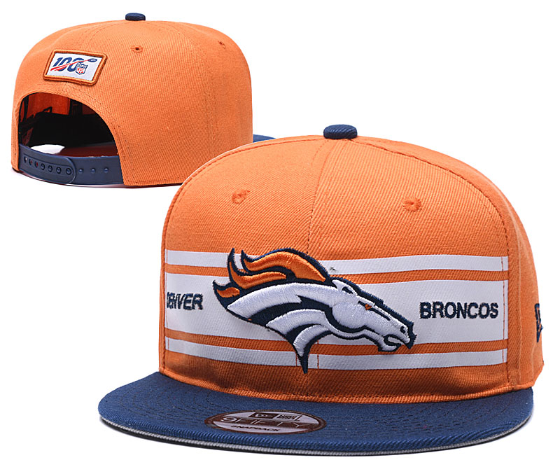 Broncos Team Logo Orange 100th Season Adjustable Hat YD