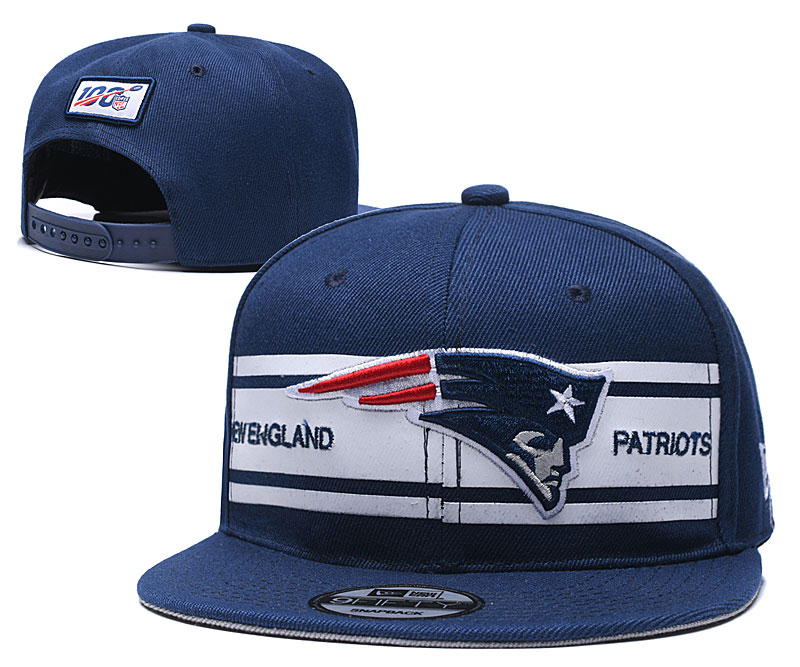 Patriots Team Logo Navy 100th Season Adjustable Hat YD
