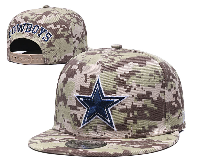 Cowboys Fresh Logo Camo Adjustable Hat GS