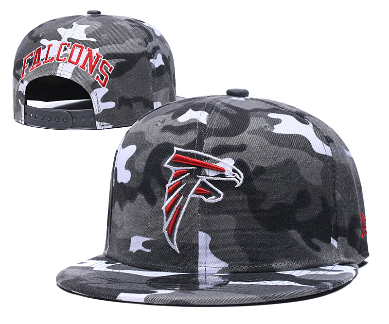 Falcons Team Logo Camo Adjustable Hat GS