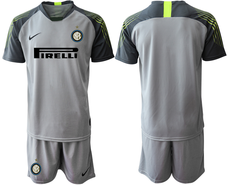 2019-20 Inter Milan Gray Goalkeeper Soccer Jersey
